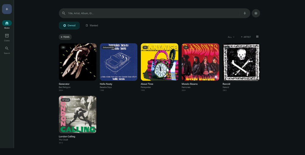 Desktop Library Grid